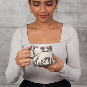 Timber Creature Imprint Ceramic Mug
