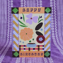Load image into Gallery viewer, Folk Birthday Blooms Card
