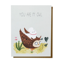 Load image into Gallery viewer, You Are My Owl Card By Esme
