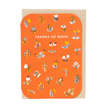 Load image into Gallery viewer, Thank You Little Flowers Letterpress Greeting Card
