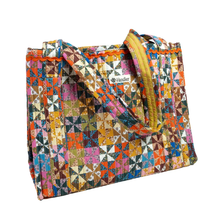 Load image into Gallery viewer, Calico Quilted Tote
