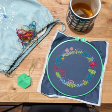 Load image into Gallery viewer, Woodland Wreath Embroidery Kit
