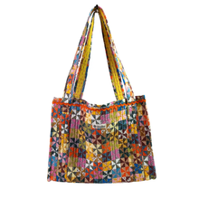Load image into Gallery viewer, Calico Quilted Tote
