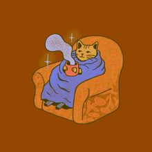 Load image into Gallery viewer, Cozy Armchair Cat Sticker By Mckeen
