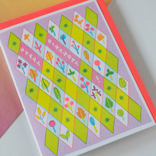 Load image into Gallery viewer, Little Diamonds Birthday Risograph Card
