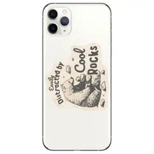 Load image into Gallery viewer, Distracted By Cool Rocks Bear Vinyl Sticker
