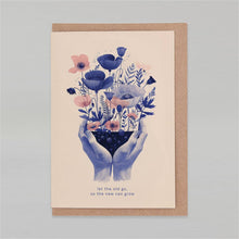 Load image into Gallery viewer, Let the Old Go, So the New Can Grow Greeting Card
