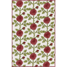 Load image into Gallery viewer, Rose Briar Block Print Dishtowel
