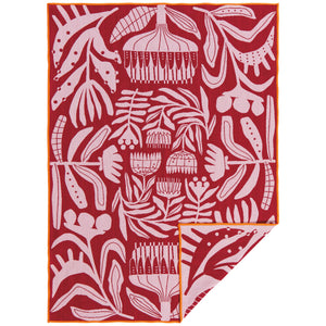 Venus Burgundy Double Cloth Dishtowel