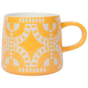 Pilipala Yellow Imprint Stoneware Mug