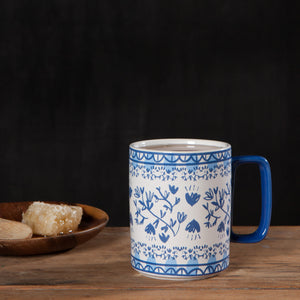 Blue Floral Finders Keepers Studio Mug